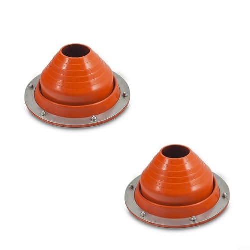 Fauhapyway Zeltofen Blinkset Silikon Hitzebeständig Kragen Verbrühungsschutz mit Metallringen für Glocke Schuppen Boot Gewächshaus (2er-Pack) von Fauhapyway