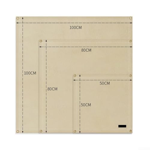 Feuerfeste Matte für Outdoor-Aktivitäten, unverzichtbar für Grill- und Camping-Sicherheit (50 x 50 cm) von Fauhapyway