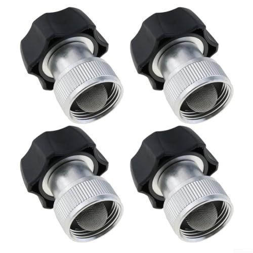 For Durable Gartenschlauch-Kupplung, 86,4 cm, Aluminium-Anschluss für Hochdruckreinigung, auslaufsichere Eigenschaften (schwarz) von Fauhapyway