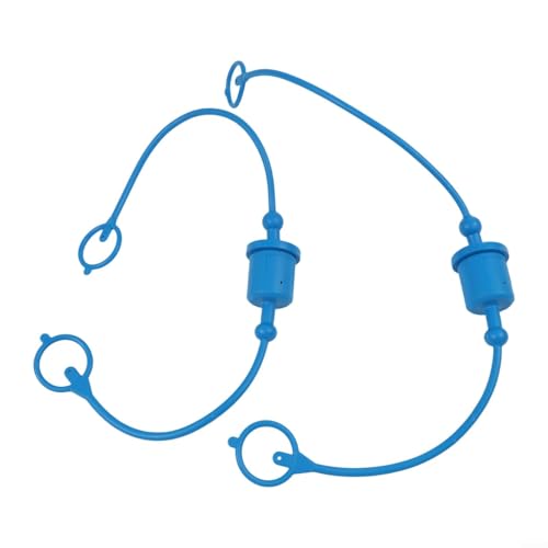 Für ISOA Hydraulikkupplung Staubschutzkappen-Set 2 Sets zum Schutz von Verbindungen vor Staub und Feuchtigkeit (blau) von Fauhapyway