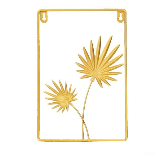 Goldenes Blatt Wandanhänger für Wohnzimmer und Arbeitszimmer Ein Hauch von Eleganz (A) von Fauhapyway