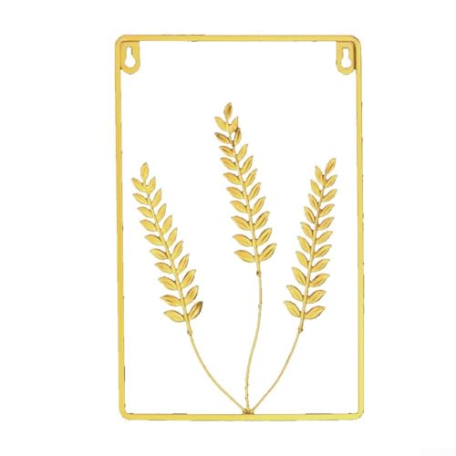 Goldenes Blatt Wandanhänger für Wohnzimmer und Arbeitszimmer Ein Hauch von Eleganz (B) von Fauhapyway