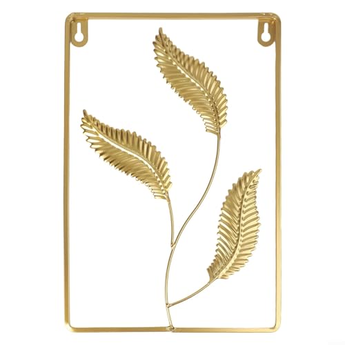 Goldenes Blatt Wandanhänger für Wohnzimmer und Arbeitszimmer Ein Hauch von Eleganz (C) von Fauhapyway