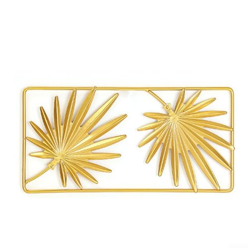 Goldenes Blatt Wandanhänger für Wohnzimmer und Arbeitszimmer Ein Hauch von Eleganz (D) von Fauhapyway