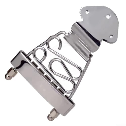 Guitar Upgrade Essentials Zuverlässige Metallkonstruktion im Trapez-Stil Design für sechs Saiten (Silber) von Fauhapyway