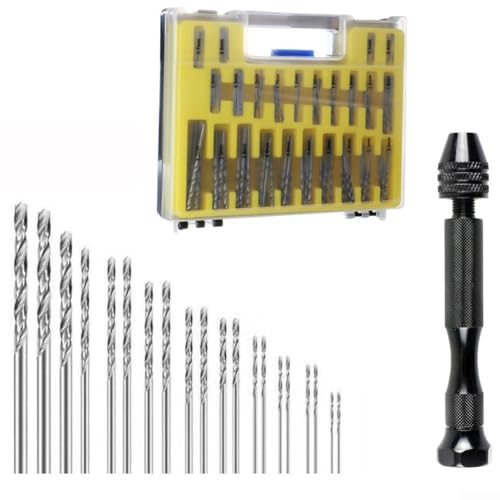 Handbohrer-Set mit 150 Bohrern 0 4 3 2 mm inkl. Mini-Bohrer aus Aluminiumlegierung für Holz Kunststoff Modell Hobby Bohraufgaben Handbohrer-Set mit 150 Bohrern 0 4 3 2 mm inkl. Mini-Bohrer aus Aluminiumlegierung für Holz Kunststoff Modell Hobby Bohraufgaben von Fauhapyway