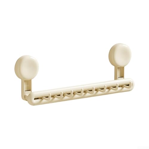 Handtuchhalter mit Saugnapf, kein Bohren erforderlich, perfekt für kleine Räume und einfache Organisation (weiß) von Fauhapyway