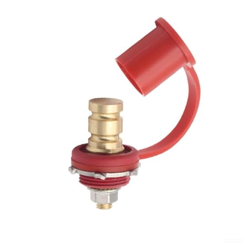 Heavy Duty Battery Charger Post, 38 Inch Stud with Remote Terminals for Quick Jump Start and Efficient Power Connection (Red) von Fauhapyway