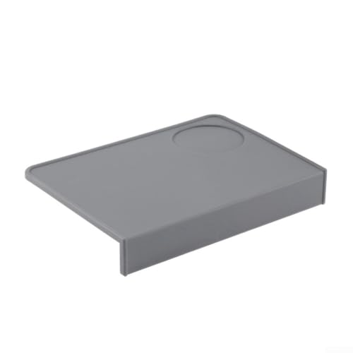 Kaffee-Tamper-Rand-Pad, Eck-Design, Silikonmatte für effiziente Espressozubereitung (grau) von Fauhapyway