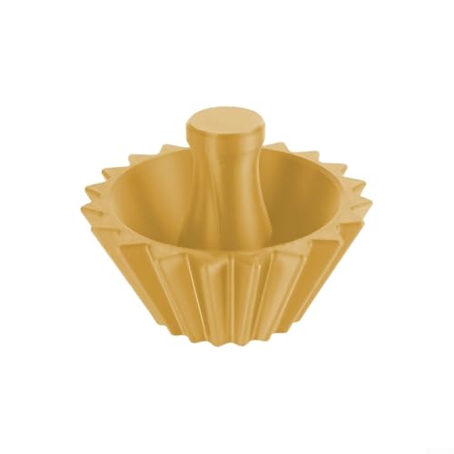 Kaffeefilter-Formhalter mit 20 Rippen Design für optimale Filterpapier-Passform, Kaffee-Hilfswerkzeug zur Verbesserung des Durchflusses und der Kaffeeextraktion (gelb) von Fauhapyway