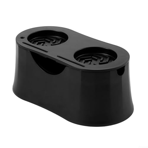 Kaffeeklopfbox 2-in-1 mit breiter Öffnung zur Bodenentsorgung, Geräuschreduzierung und abnehmbarer Kaffee-Tamping-Station mit Tamper-Matte (schwarz) von Fauhapyway