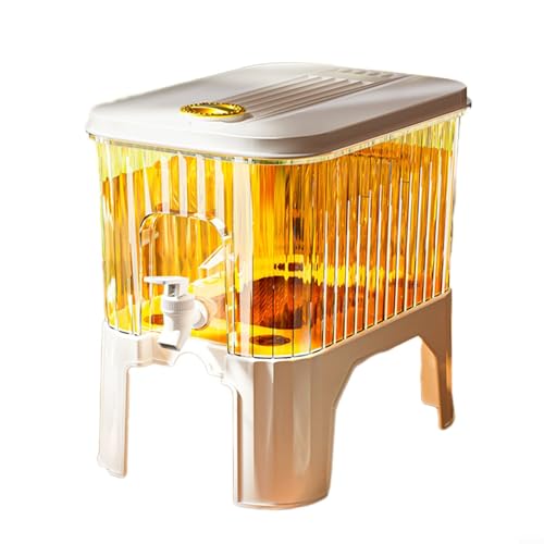Kalter Wasserkocher mit abnehmbarem Boden für mühelose Dosierung von Säften, Milch oder Eistee überall (5 l mit Boden) von Fauhapyway