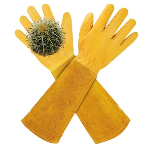 Komfort fokussierte Gartenhandschuhe aus Rindsleder für verschiedene Aufgaben (S) von Fauhapyway