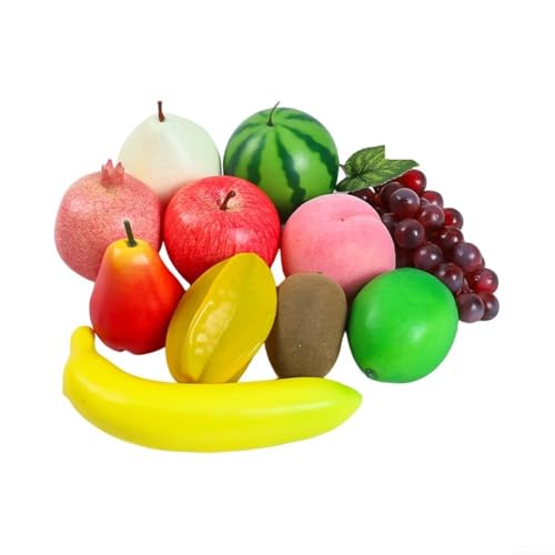 Kunstobst-Arrangement-Set, lebendige künstliche Früchte für Tischdekoration, Partys und kreative Displays (1) von Fauhapyway