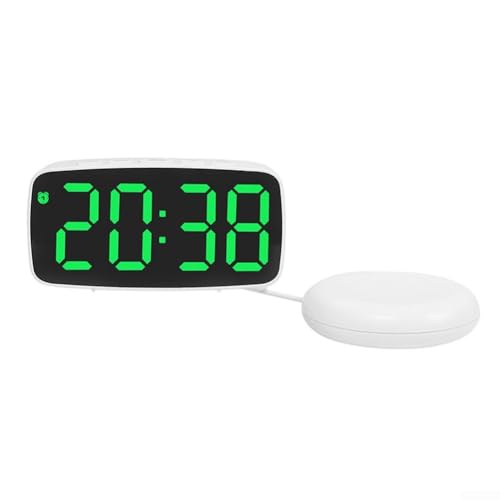 LED-Reisewecker mit USB-Stromversorgung und einstellbarer Helligkeit für die ganze Nacht (D) von Fauhapyway