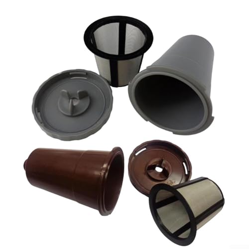 Maximieren Sie den Geschmack mit unseren 3 wiederverwendbaren Tropffiltern, kompatibel mit Maschinen der B-Serie (braun) von Fauhapyway