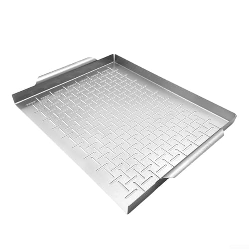 Mehrzweck-Grillpfannen aus Edelstahl für die Zubereitung köstlicher Mahlzeiten auf dem Grill oder Feuer von Fauhapyway