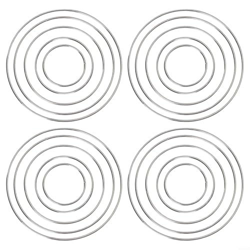 Metall-Bastelringe für einzigartige Kreationen, erhältlich in 20 oder 40 Stück, für Bastelprojekte (20 Stück) von Fauhapyway