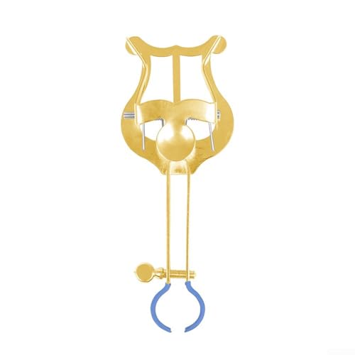 Reisefreundlicher Notenständer für Trompete aus Metall, für einfache Verwendung bei Konzerten oder Märschen (Gold) von Fauhapyway