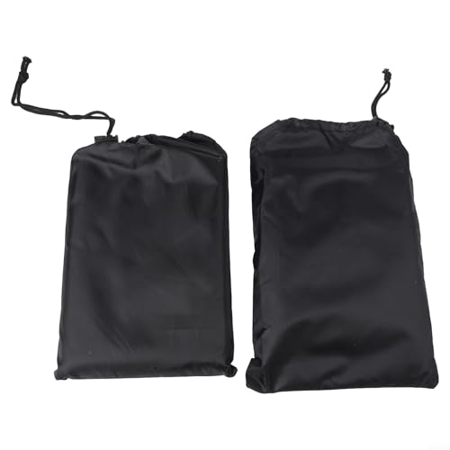 Robustes Gartenstuhl-Ober- und Sitzbezug-Set für zuverlässigen Schutz vor Witterungseinflüssen (schwarz) von Fauhapyway
