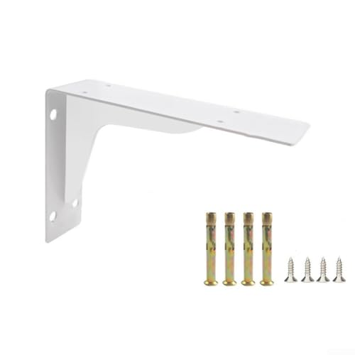 Rostbeständiges Stahl-Dreieck-Wandregal für robuste Regalstütze und Stabilität auf der Arbeitsplatte in verschiedenen Montageanwendungen (20,3 cm) von Fauhapyway