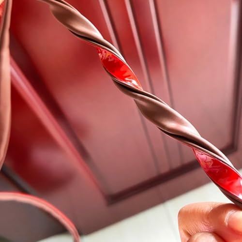 Schallschutzleiste für Schranktüren, einfach zu bedienen, weiß, 4 6 mm Spalt (Typ E 9 x 4 mm braun) von Fauhapyway