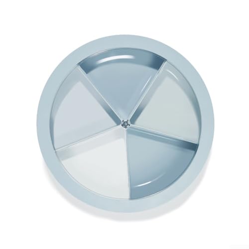 Schlanker und stabiler Snack-Teller, entworfen, um Ihre Heimdekoration während der Aufbewahrung von Snacks zu verschönern (blau) von Fauhapyway