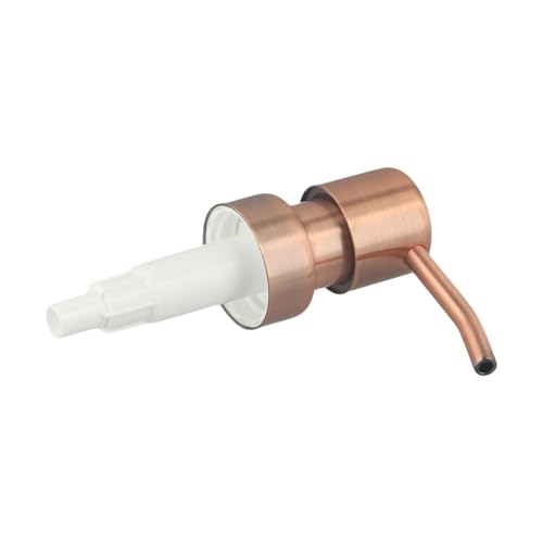 Seifenspender-Set aus Metall, 2 Retro-Einheiten für Flüssigkeitsflaschen mit Vogelkopf (Roségold) von Fauhapyway