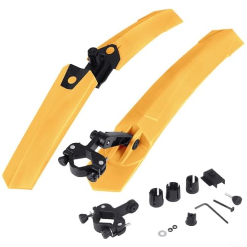 Sicherheits-verbessertes Fahrrad-Schutzblech-Set mit Rücklicht an verschiedenen Mountainbikes (normales Gelb) von Fauhapyway