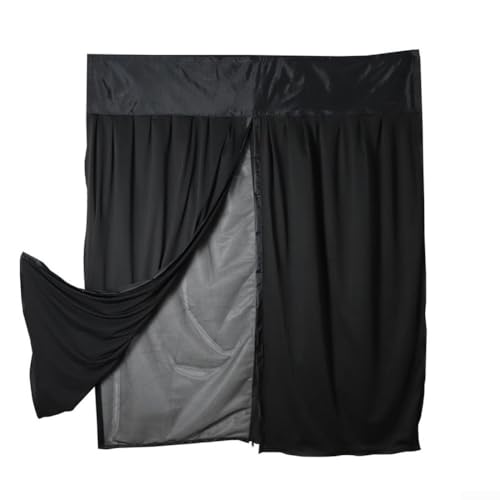Sichtschutz Netz-Türvorhang mit Magnetverschluss, perfekt für Camping-Abenteuer (B 130 x H 155 cm) von Fauhapyway