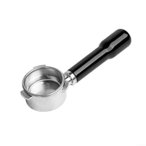 Siebträger ohne Boden für Breville Espressomaschine, 54 mm, Kaffeefilterkorb für verbesserte Extraktion (schwarz) von Fauhapyway