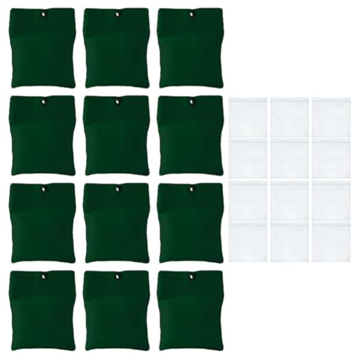 Stabile Outdoor-Vorhanggewichte, 425 g, Sandsäcke mit Clips, 8/12 Stück für sicheren Vorhang (12 Stück) von Fauhapyway