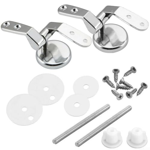 Stabiles WC-Scharnier-Set mit Nylon-Verschlüssen und Zinklegierung für maximale Langlebigkeit Stabiles WC-Scharnier-Set mit Nylon-Verschlüssen und Zinklegierung für maximale Langlebigkeit von Fauhapyway