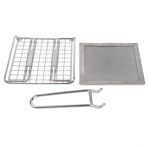 Tragbarer Grillrost aus 304 Edelstahl, leicht zu transportieren, Camping-Toaster (s) von Fauhapyway