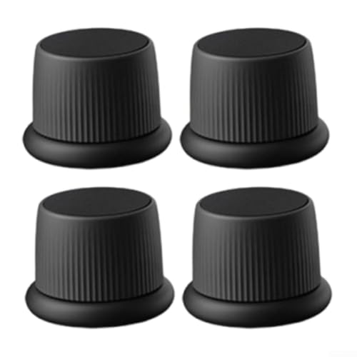 Verstellbare Möbelerhöhungspads, 40 x 63 mm, mit rutschfestem Design für stabile Unterstützung und Geräuschreduzierung unter Geräten und Möbeln (schwarz) von Fauhapyway
