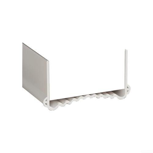 Verstellbarer Türbodendichtungsstreifen aus PVC zur Geräusch- und Luftleckvermeidung, passend für Türbreiten zwischen 5 5 und 8 cm, starke spurlose Rückseite (weiß) von Fauhapyway