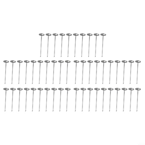 Verzinkte Gartenstecker zur Sicherung von Landschaftsgewebe, 50 Stück für optimale Leistung in Ihrem Garten (10,16 cm) von Fauhapyway