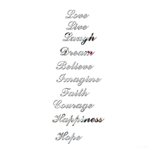 Wandtattoo, Acryl, Spiegeleffekt, für Treppen, Schlafzimmer, Wohnzimmer, Tür und Kleiderschrank, silberfarben Wandtattoo, Acryl, Spiegeleffekt, für Treppen, Schlafzimmer, Wohnzimmer, Tür und Kleiderschrank, silberfarben von Fauhapyway