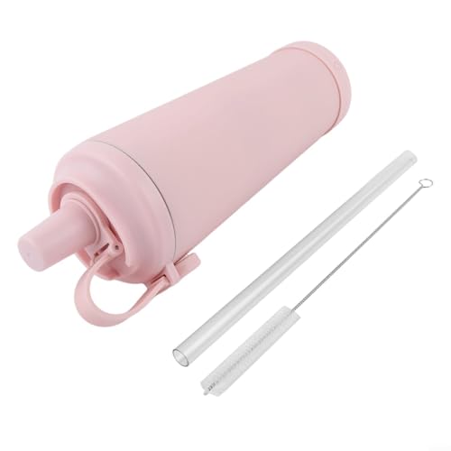 Wasserflasche, auslaufsicher, isoliert, mit praktischem Magnetgriff, 830 ml, Rosa von Fauhapyway