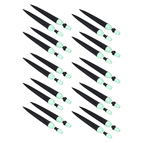 Fauitay 20 Multifunktionspraxis -Sprühdripfers Einstellbare Bewässerungszerstäubungs -Sprinkler Tropfbewässerungssystem Einstellen (Cyan) von Fauitay