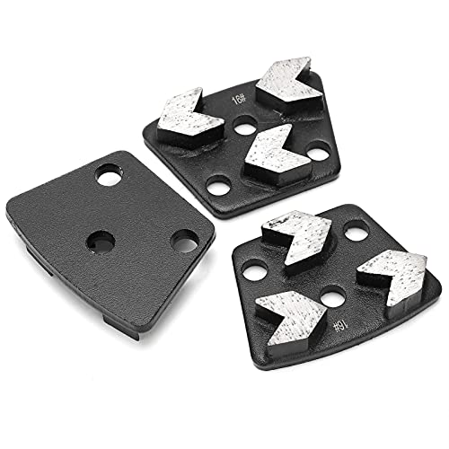 Fauitay 3pcs Trapez -Schleifwerkzeug Betonschleifer Scheibe Set 16# Schwarz mit Glatte Oberfläche Hohe Leistung für Betonschleifenmaschine Fauitay 3pcs Trapez -Schleifwerkzeug Betonschleifer Scheibe Set 16# Schwarz mit Glatte Oberfläche Hohe Leistung für Betonschleifenmaschine von Fauitay