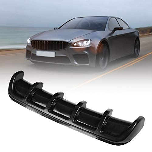 Fauitay Auto Heckstoßstange Diffusor, Universal Auto Heckstoßstange Haifischflosse Spoiler Diffusor (Glänzend schwarz) von Fauitay