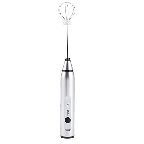 Fauitay Elektrische Milch Shaker Egging, Wiederaufladbare Milch Frother Electric Coffee Mixer Handheld Egg Beatter Haushalt Küchenwerkzeuge (Silber) von Fauitay