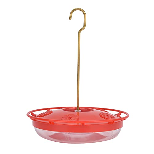 Fauitay Innenhofformvogelfutter, Transparent Hängende Vogelwasserspender für Gartenterrasse (Rot) von Fauitay