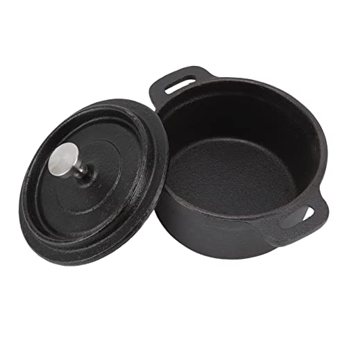 Fauitay Niederländischer Ofen Doppeler Traditioneller Stil Verdickter Ergonomischer Griff Isolierung Gusseisen Kochtopf mit Deckel (Durchmesser 10 cm) von Fauitay