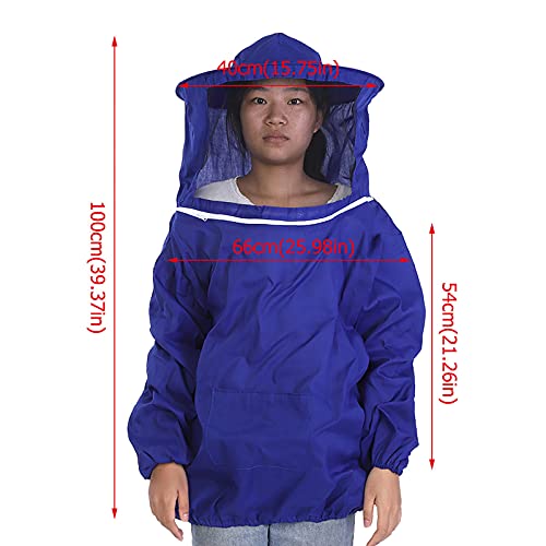 Fauitay Professionelle Imkerei -Schutzjacke Anzug Biene Halten Sie Imker Ausrüstung (Blau) von Fauitay