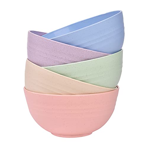 Faumsut Kunststoff-Schüssel-Set mit 5 unzerbrechlichen Nudelschalen, lebensmittelecht, leicht, wiederverwendbar, Geschirr, Obst, Snack, Behälter, gesunde Campingschüssel für Kinder und Erwachsene Faumsut Kunststoff-Schüssel-Set mit 5 unzerbrechlichen Nudelschalen, lebensmittelecht, leicht, wiederverwendbar, Geschirr, Obst, Snack, Behälter, gesunde Campingschüssel für Kinder und Erwachsene von Faumsut