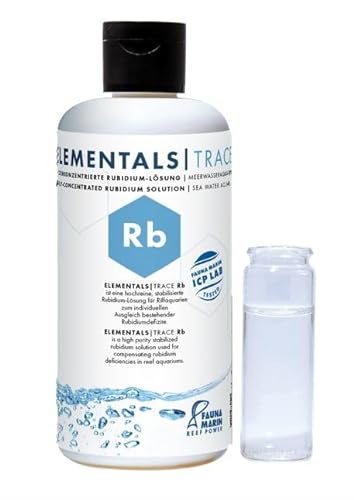 Fauna Marin Elementals Trace Rb 250ml Hochkonzentrierte Rubidium-Lösung für Meerwasseraquarien von Fauna Marin