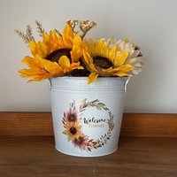 Seidengesteck | Thanksgiving-Mittelstück Sonnenblumen Herbstthema Herbstdeko von FauxtasticFlorals