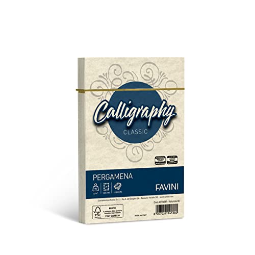 Buste Pergamena 12x18cm Kalligraphie Pergamena Liscio Favini Naturale 90g A57Q207 (conf.25) von Favini